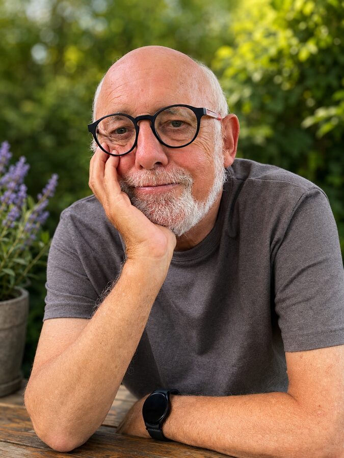 Michael Baur im Garten